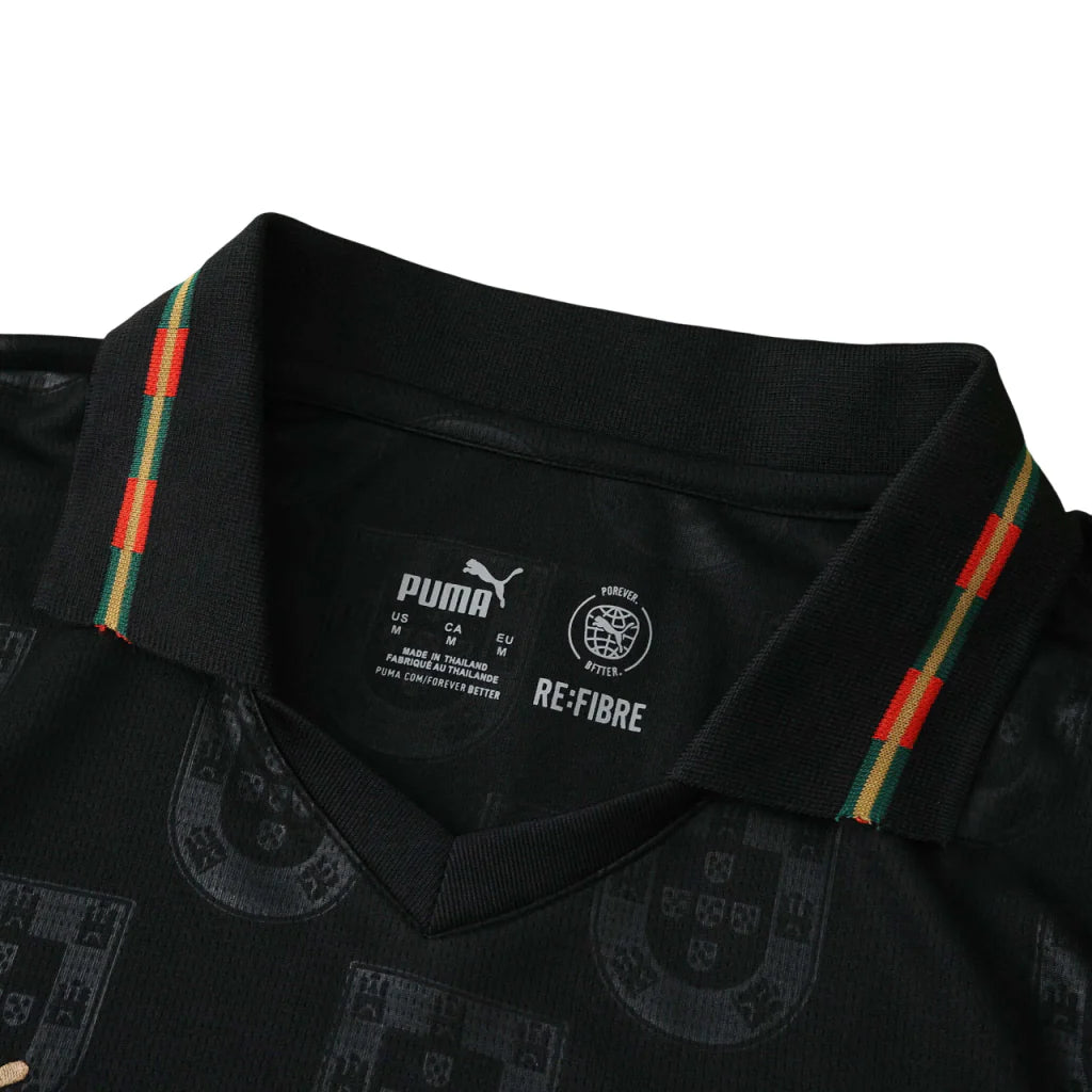 Ronaldo #7 Portugal "Black Panther" Long-Sleeve Jersey (Player Version)