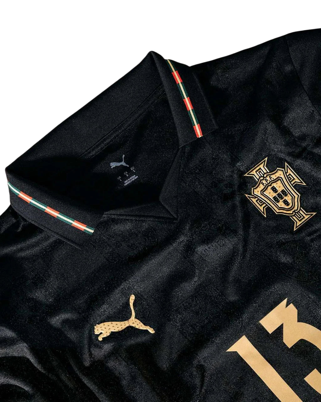 Ronaldo #7 Portugal "Black Panther" Long-Sleeve Jersey (Player Version)